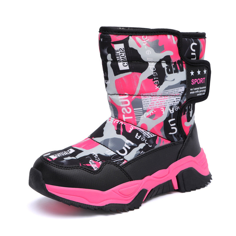 Damen Sportliche Winterstiefel mit rutschfester Sohle und isolierendem Futter Drune