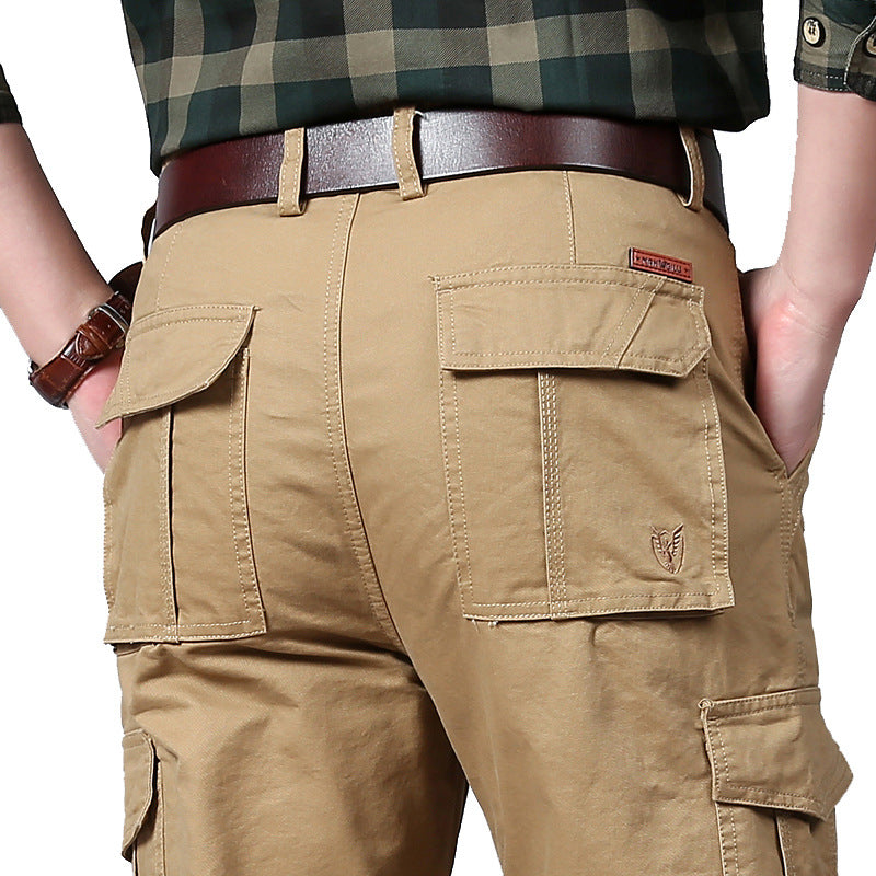 Herren Cargohose mit mehrfachen Klappentaschen und robustem Baumwollmix Drune