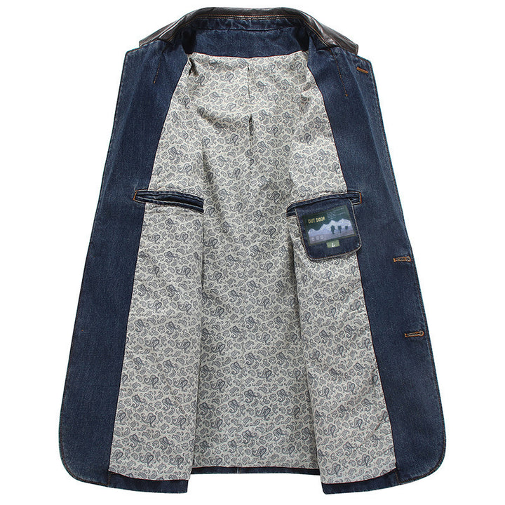 Herren Modischer Denim-Blazer Drune