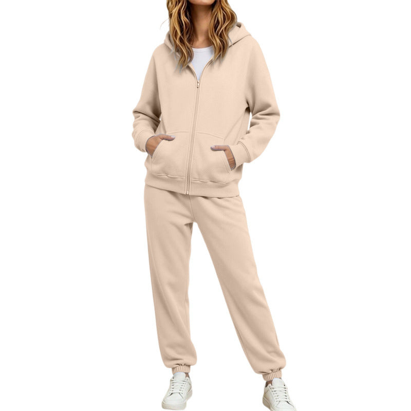 Damen Komfortabler Kapuzenpullover und Jogginghose Set Drune