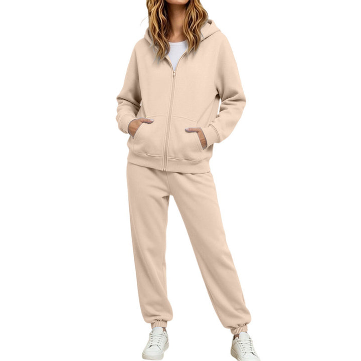 Damen Komfortabler Kapuzenpullover und Jogginghose Set Drune