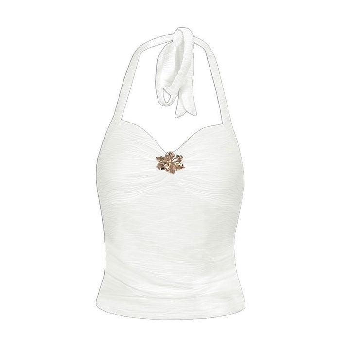 Damen Elegantes Trägertop mit floralem Design Drune