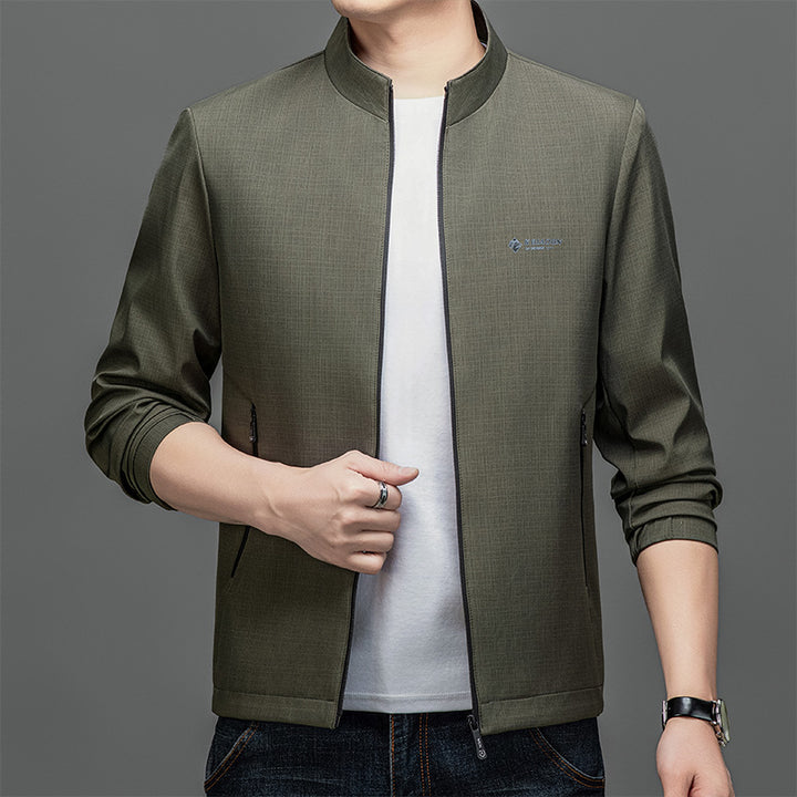 Herren Modische Sportjacke mit Stehkragen Drune