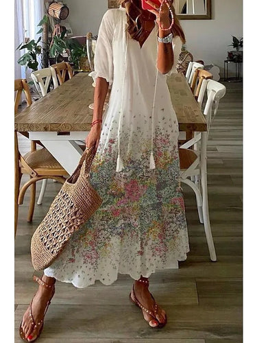 Drune | Elegantes Langes Sommerkleid