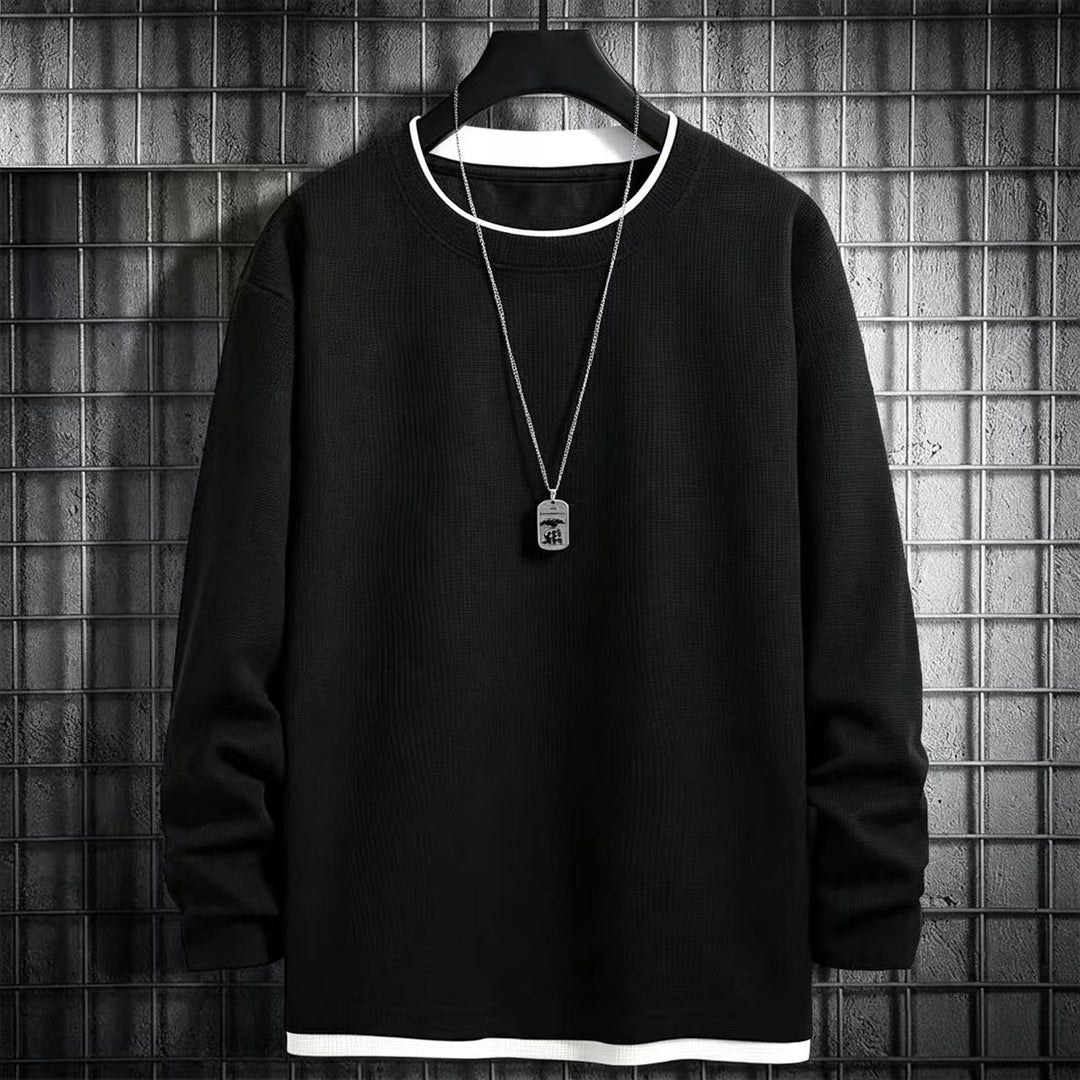 Herren Langarmshirt mit strukturiertem Design Drune