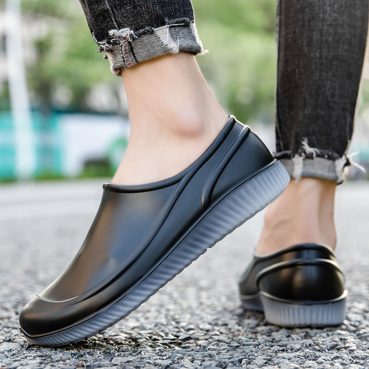 Unisex Wasserdichte Schlupf-Clogs mit stoßdämpfender EVA-Sohle und ergonomischer Fußmulde Drune