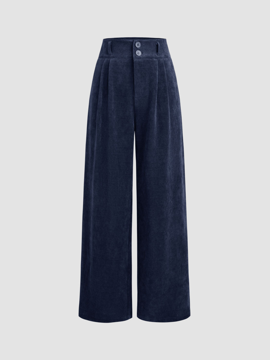 Damen Elegante und Weit geschnittene Cordhose Drune