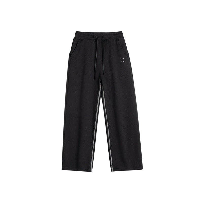 Damen Sweathose mit weitem Bein, elastischem Bund und Tunnelzug Drune