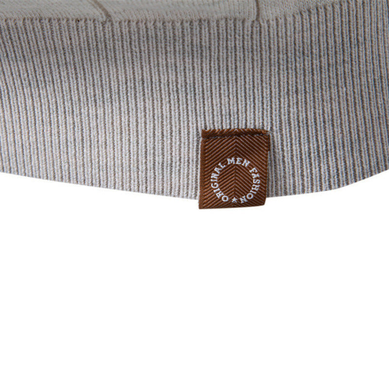Herren nan leichter Kurzarm-Strickpullover mit feiner Rippenstruktur und Rundhalsausschnitt Drune