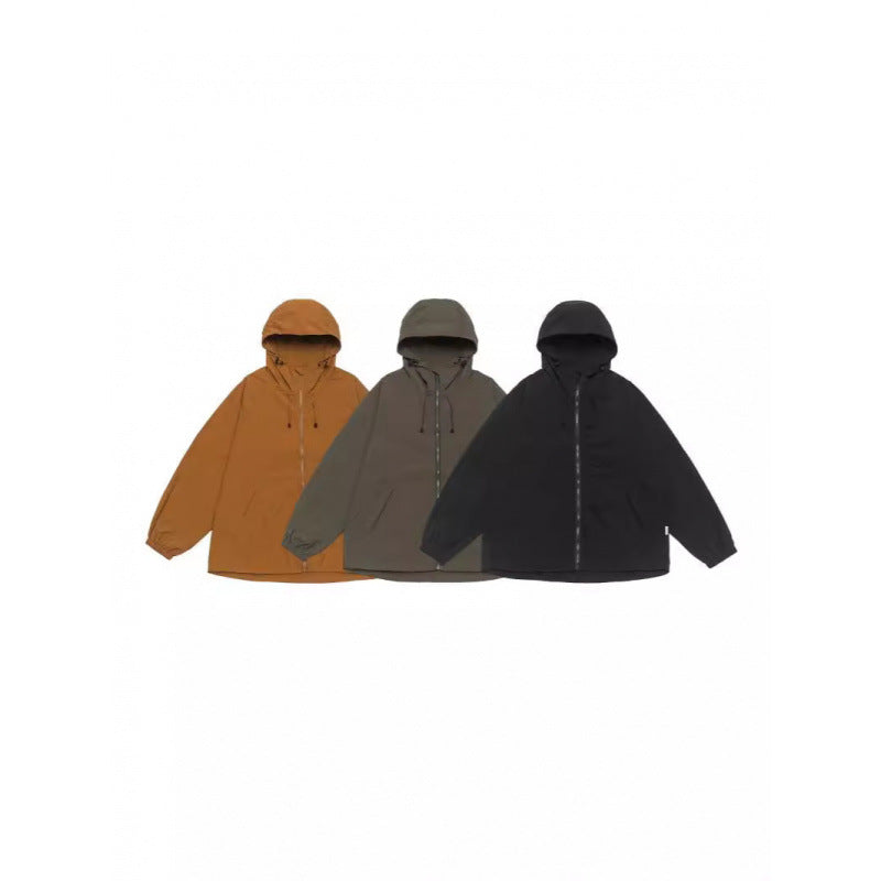 Unisex Weitgeschnittene Kapuzenjacke im Parka‑Style mit verlängertem Rückenteil und Tunnelzug Drune