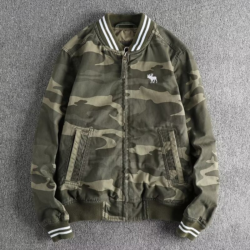 Herren Camouflage Bomberjacke Drune