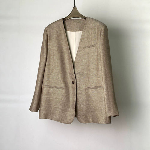 Damen Eleganter Blazer mit weichem Stoff Drune