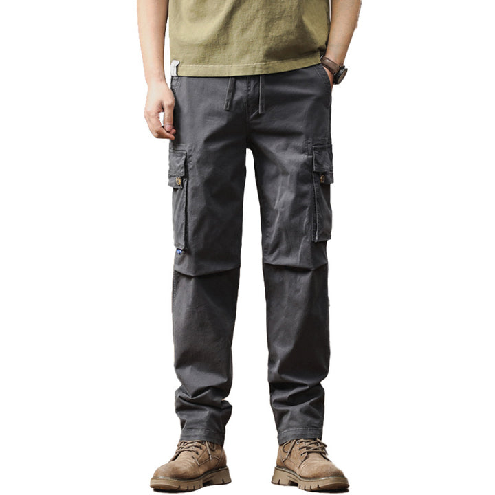 Herren Cargohose im Workwear‑Look mit verstärkten Kniepaneelen und Kordelbund Drune