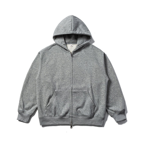 Unisex Kapuzen-Sweatjacke mit Zweiwege-Reißverschluss und Kängurutasche Drune