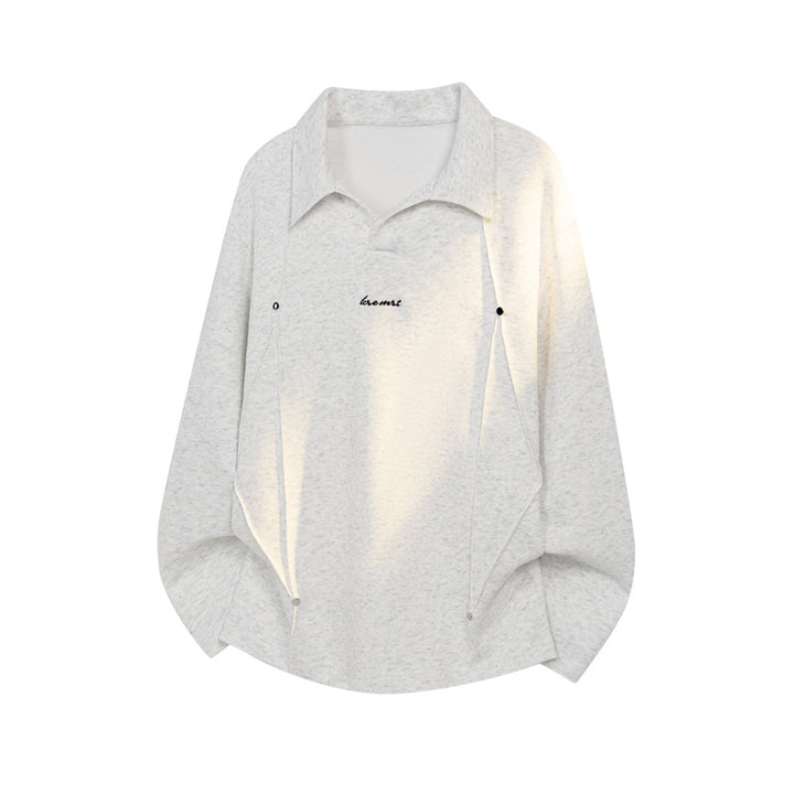 Damen Modischer Oversized Pullover mit Stehkragen Drune