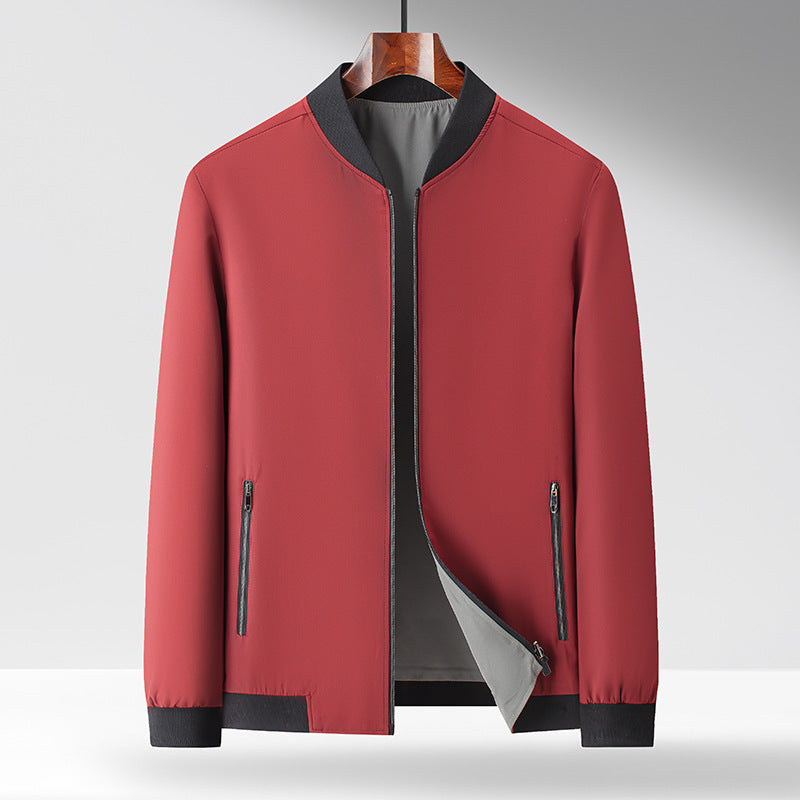 Herren Sportliche Übergangsjacke mit hohem Kragen und funktionellen Taschen Drune