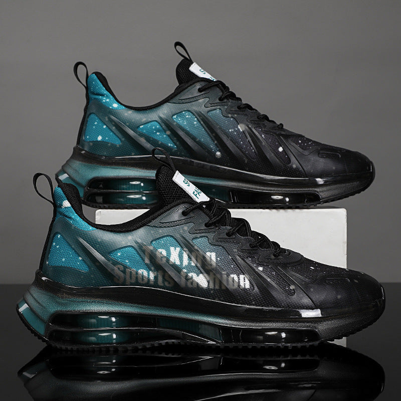 Unisex futuristische transparente Runner mit integrierter Luftkammer-Zwischensohle und reflektierendem Tech‑Mesh Drune