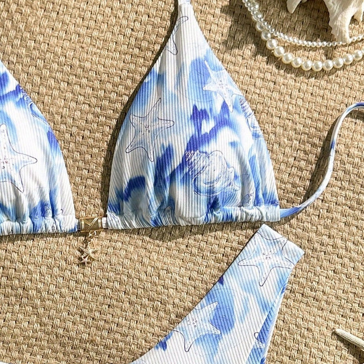 Damen Triangel-Bikini mit maritimem Motiv Drune