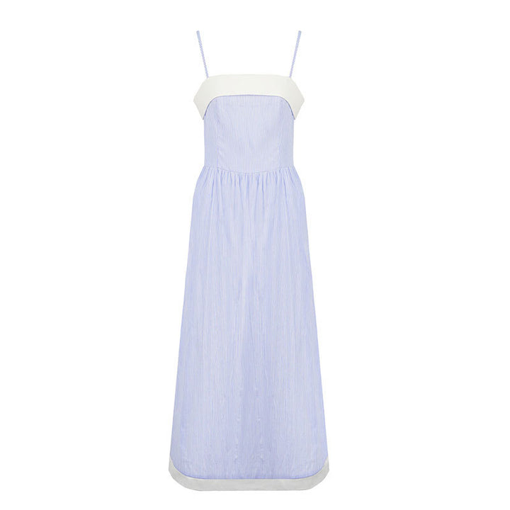 Damen Maxikleid mit feinen Streifen und elegantem Schnitt Drune