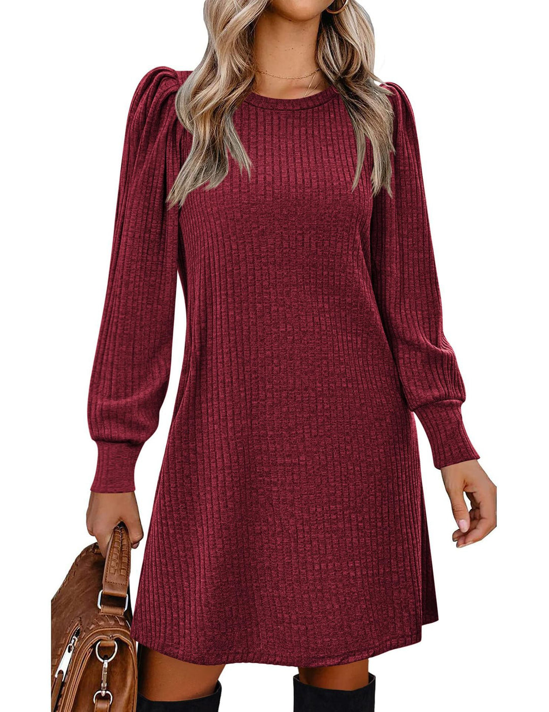 Damen Strickkleid mit weitem Schnitt Drune
