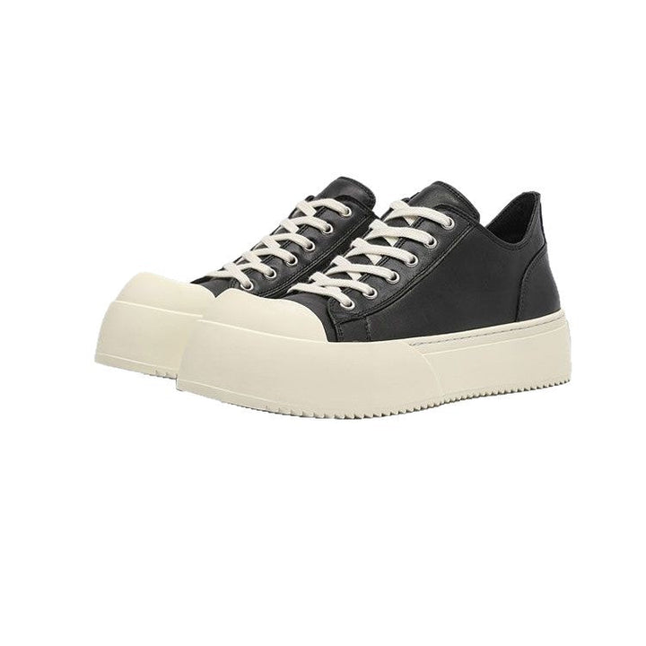 Damen modische Plateau-Sneaker mit verstärktem Zehenschutz und hochgradig rutschfester Sohle Drune