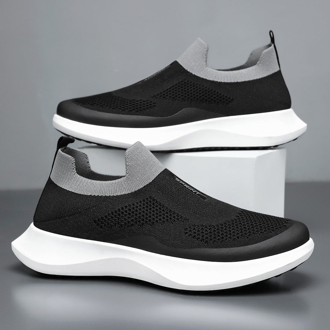 Damen nan leichter Strick-Slip-On Sneaker mit sockenähnlichem Schaft, elastischem Einstieg und ergonomischer Memory-Plateausohle Drune
