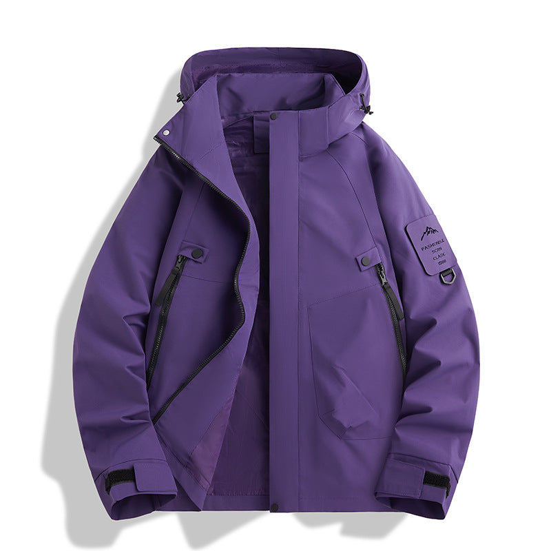 Herren Funktionsjacke mit verstellbarer Kapuze