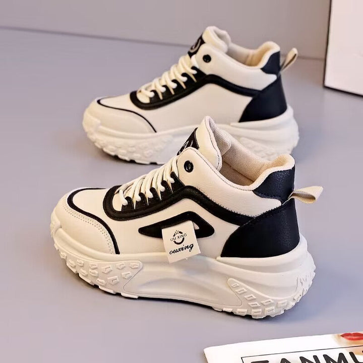 Damen Sportliche High-Top Sneakers mit dämpfender Sohle und robuster Profilierung Drune