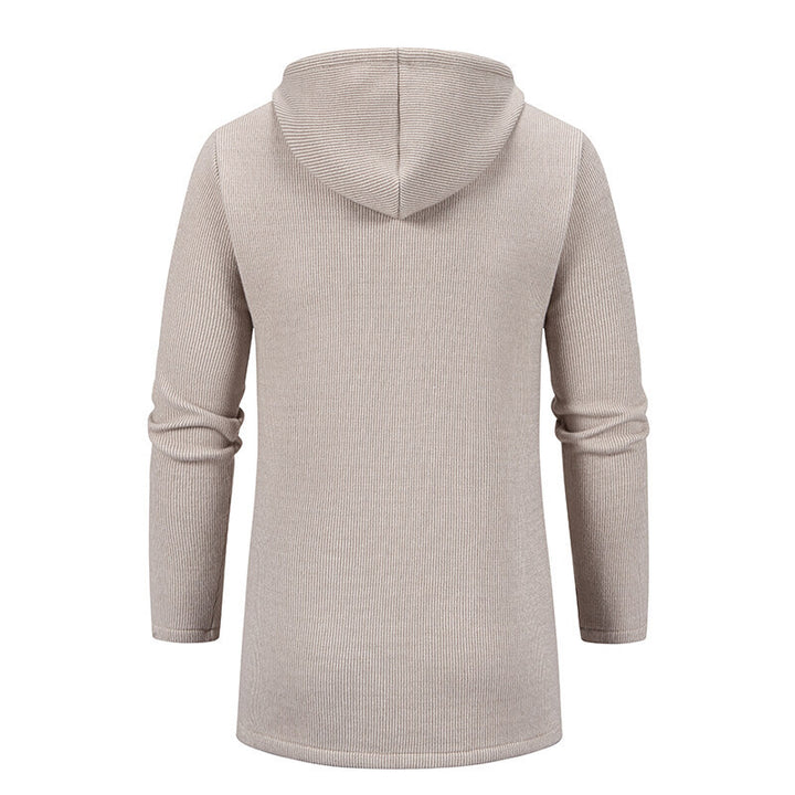 Herren urbane Kombination aus eleganter Jacke mit Kapuze und schickem Reißverschluss Drune