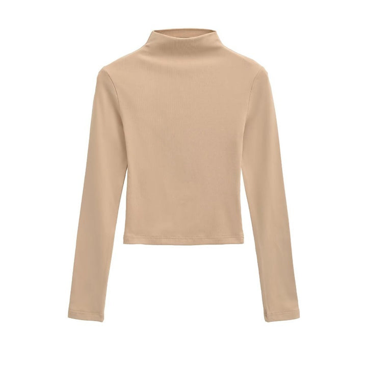 Damen Langarm-Rollkragenpullover Drune