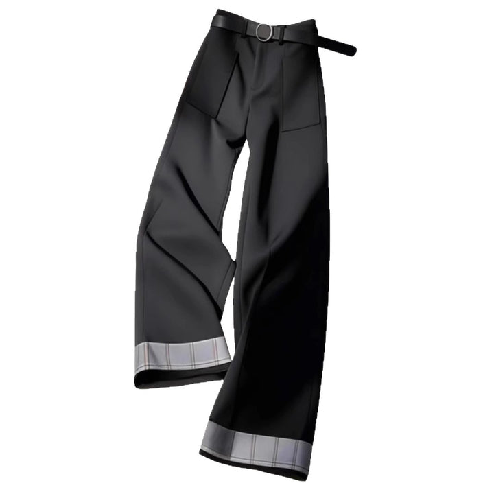 Damen Modische Palazzohose mit elegantem Röhrenbund Drune