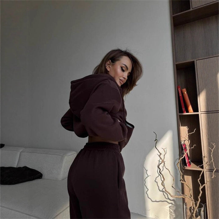 Damen lässiger Hoodie-Jumpsuit Drune