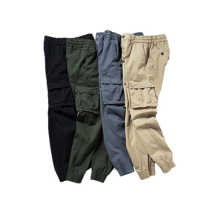 Herren Urban‑Utility Relaxed‑Fit Cargo‑Jogginghose mit Tunnelzug und Mehrfach‑Taschen Drune