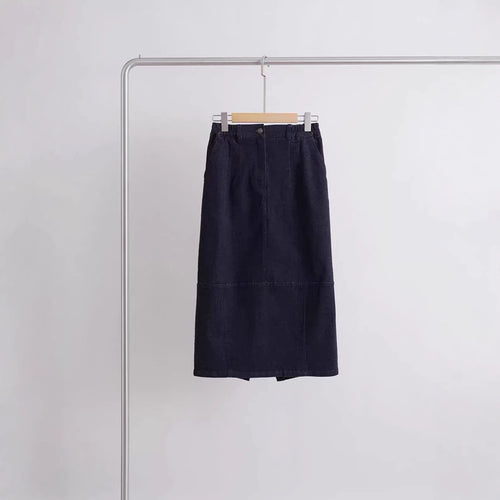 Damen Figurnaher Denimrock Drune