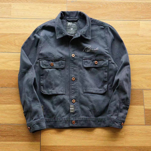 Herren strapazierfähige Utility-Jacke mit praktischen Taschen und modernem Design Drune