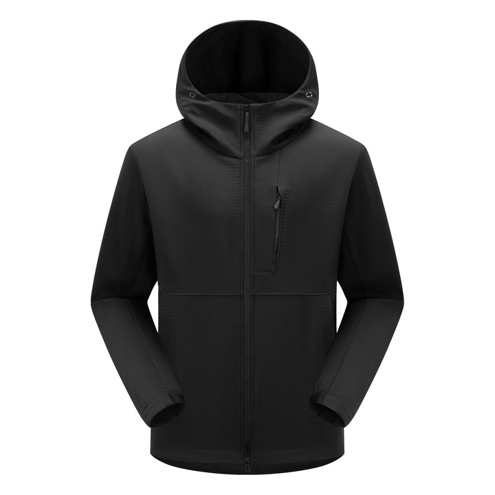 Herren Softshell-Funktionsjacke mit Wattierung, Kapuze & Zwei-Wege-Reißverschluss Drune