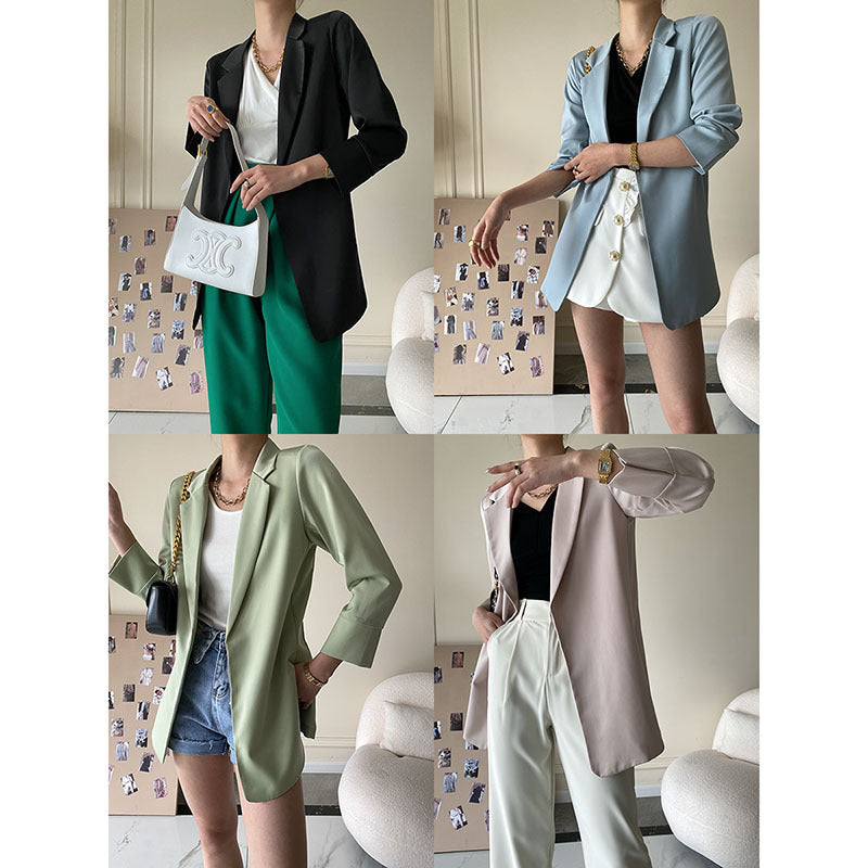 Damen Eleganter Blazer mit modernem Schnitt Drune