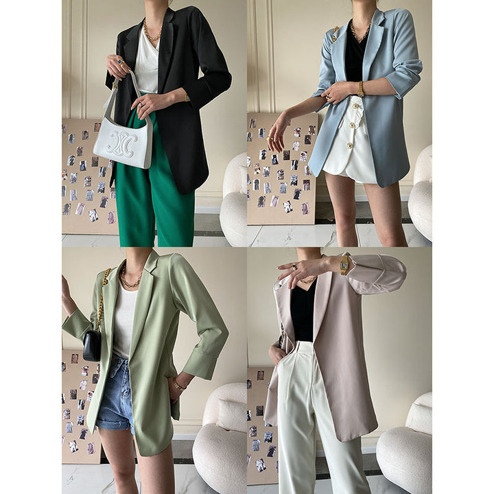Damen Eleganter Blazer mit modernem Schnitt Drune