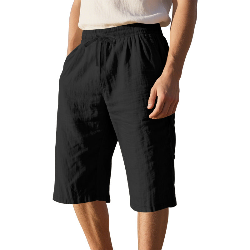 Herren leichte Freizeithose mit elastischem Bund und praktischen Taschen Drune