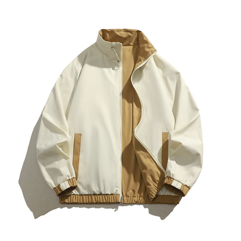 Herren Sportliche Übergangsjacke mit hohem Kragen Drune
