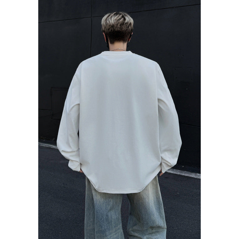 Herren Sportlicher Longsleeve-Oberteil Drune