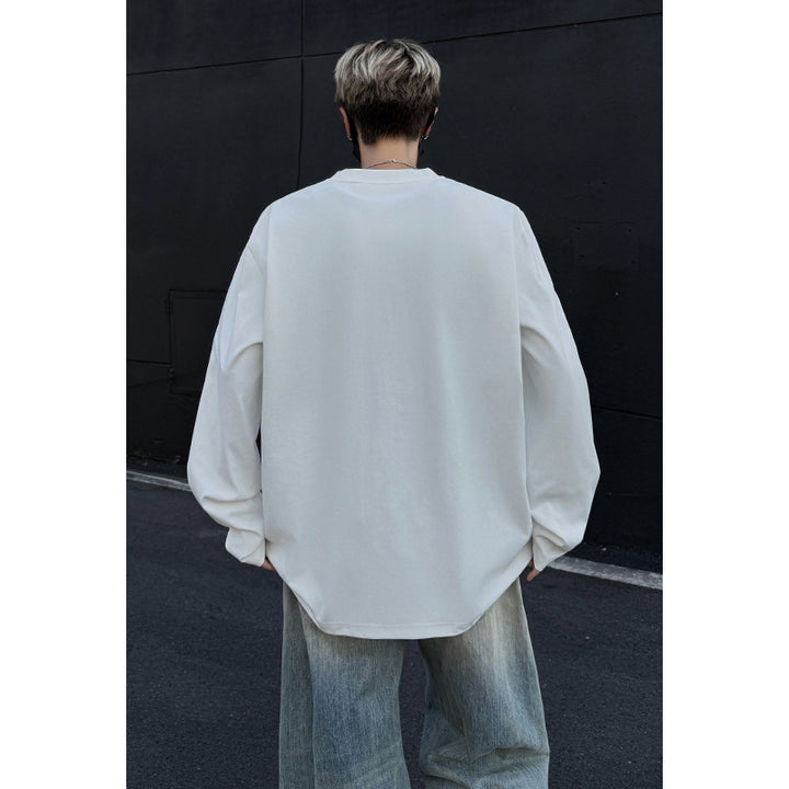 Herren Sportlicher Longsleeve-Oberteil Drune