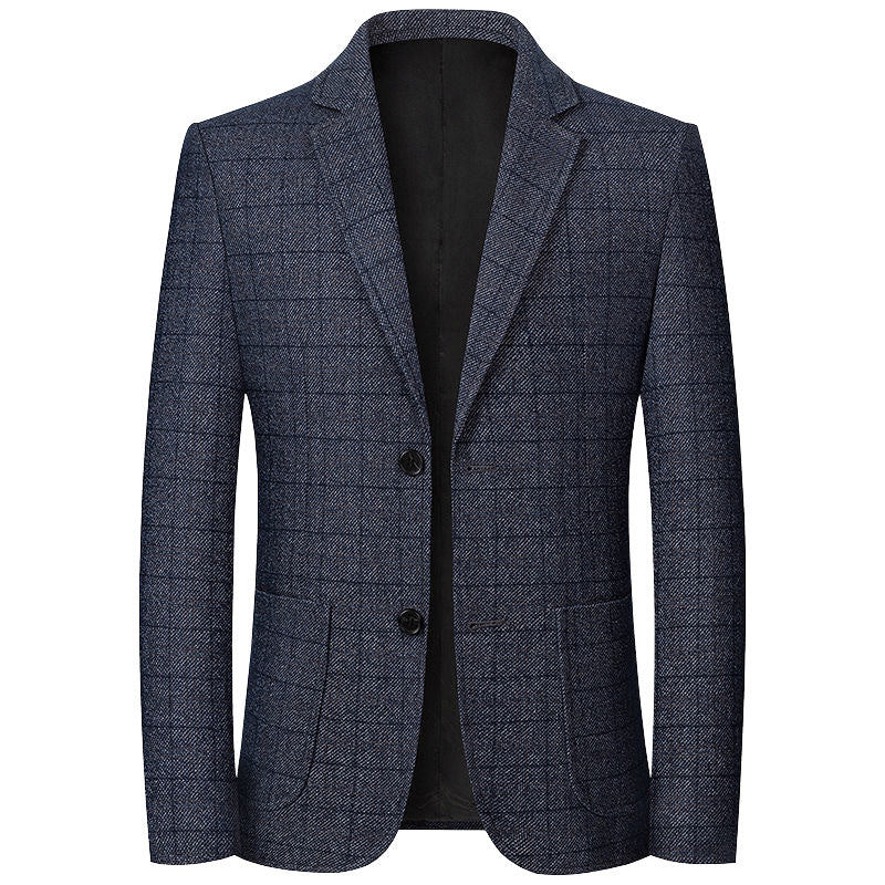 Herren Sakko Glencheck Slim Fit mit leichter Innenfütterung Drune