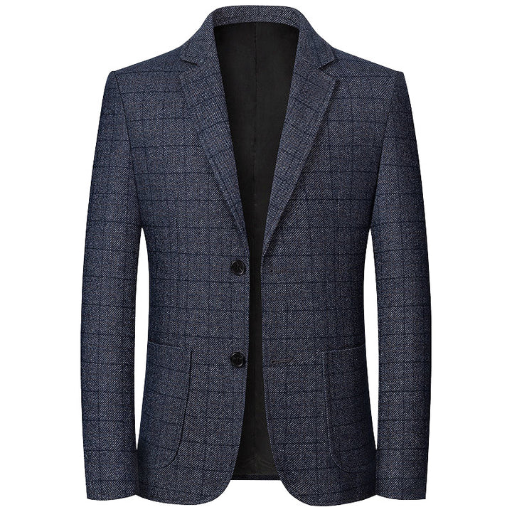 Herren Sakko Glencheck Slim Fit mit leichter Innenfütterung Drune