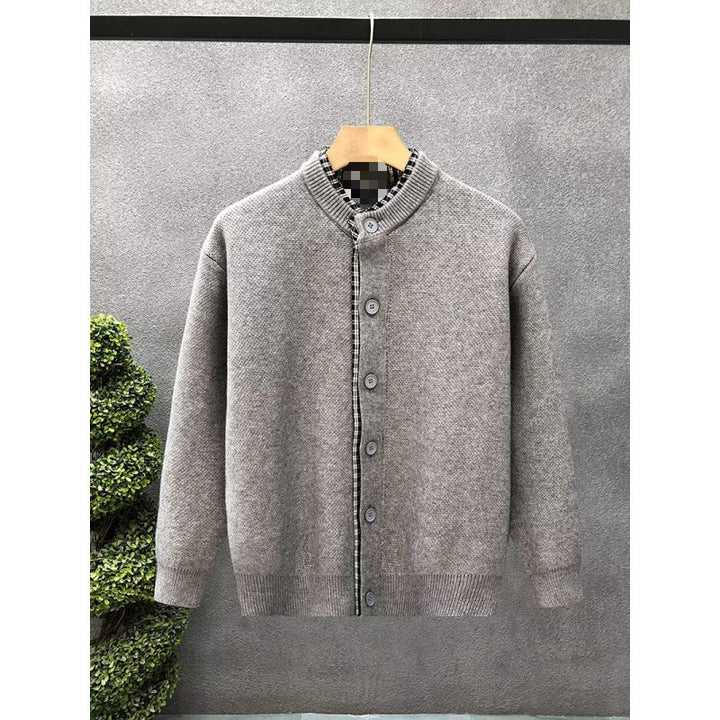 Herren Sweaterjacke mit Stehkragen Drune