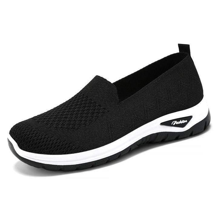 Damen nan nahtloser Strick-Slip-On mit gepolstertem Memory-Fußbett und flexibler Profillaufsohle Drune