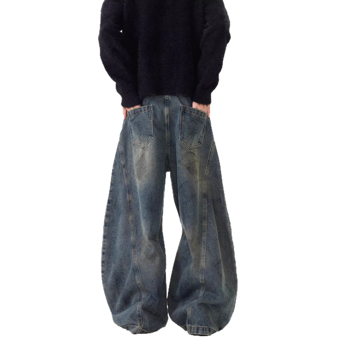 Damen Weitgeschnittene Hochbundjeans Drune