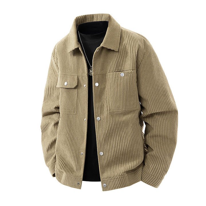 Herren Weiche Kordjacke mit Fleece-Futter Drune
