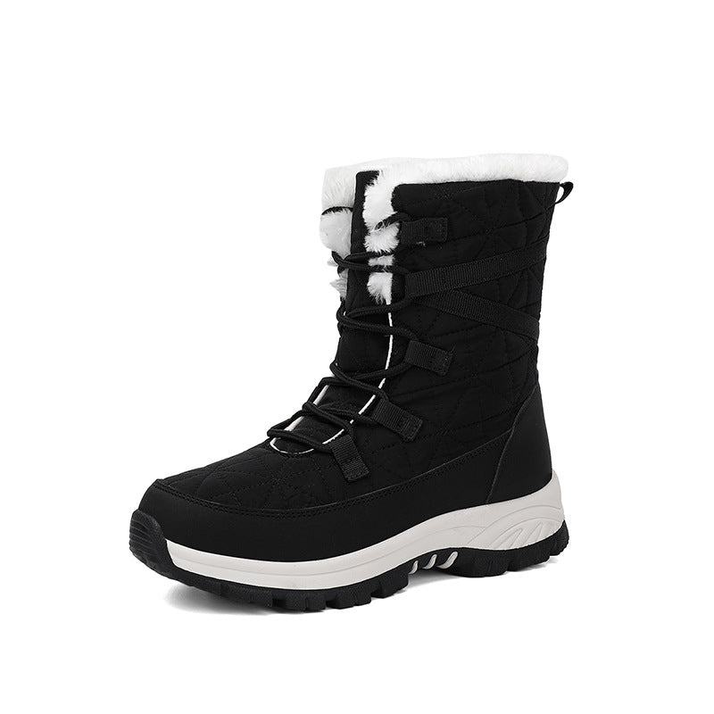 Damen Winterstiefel mit isoliertem Futter und rutschfester Sohle Drune