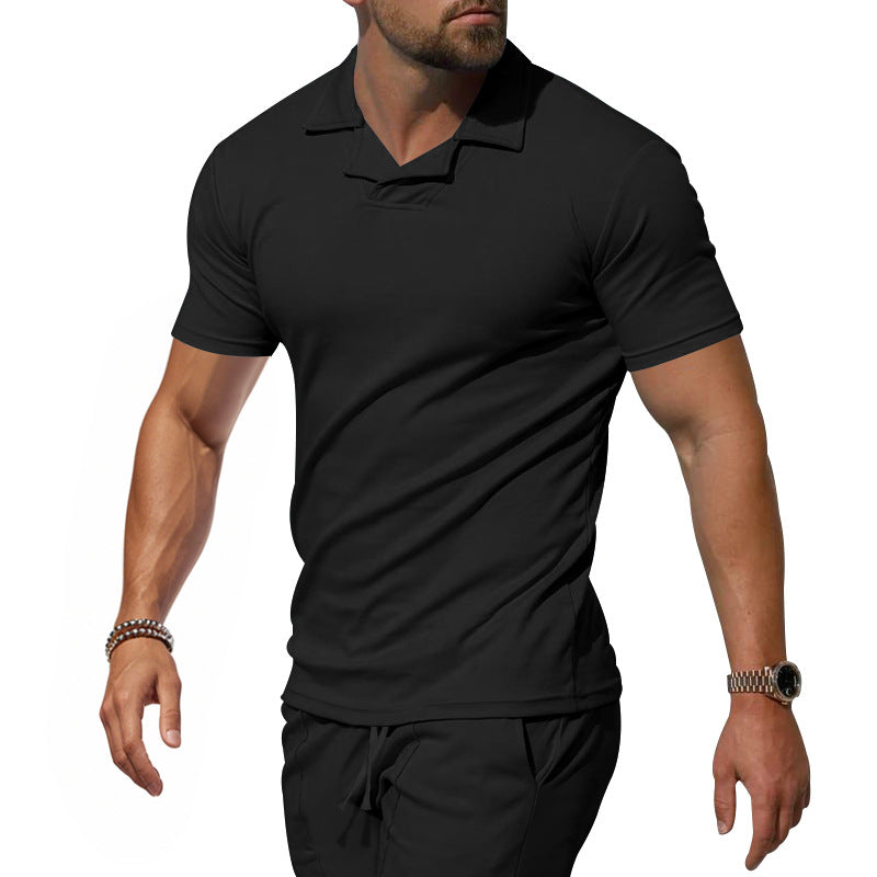 Herren Sportliches Kurzarm-Poloshirt mit innovativem Design und atmungsaktiver Funktion Drune